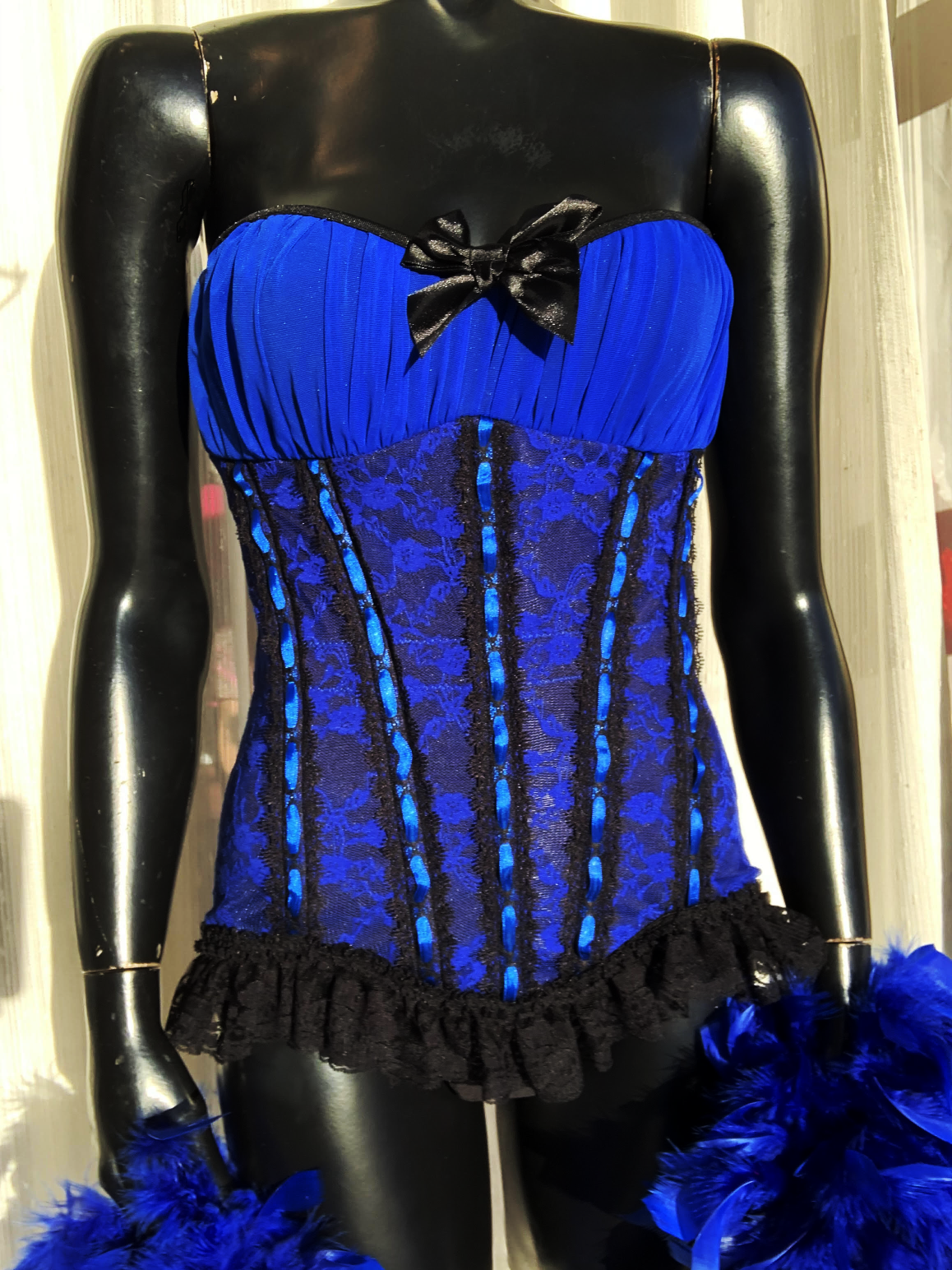 Blue Corset - Chantilly Lace Bonnyville