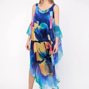 Blue & Yellow Dress